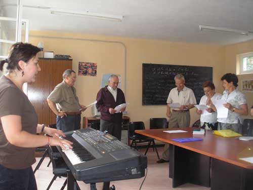 ENSAYO DEL CORO  EN AGUILLÓN / 29 DE JULIO DE 2007